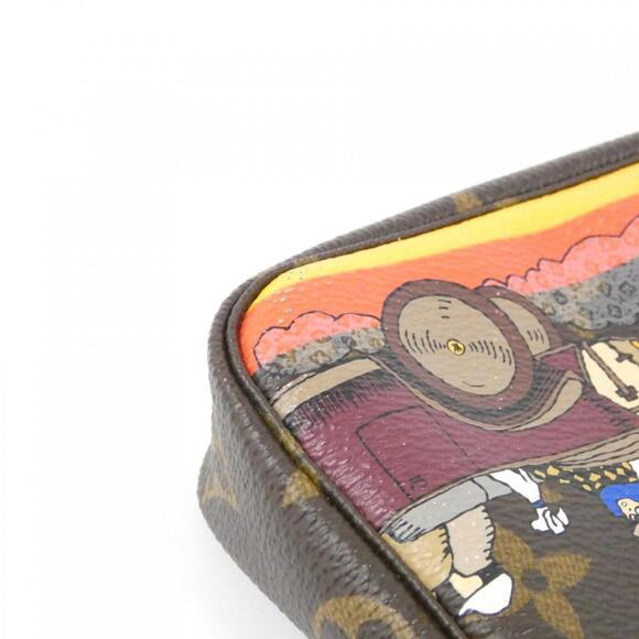 LOUIS VUITTON Brown Monogram Pochette Pouch - Picture 3 of 7